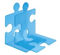 HAN Držač za knjige/CD, 2 kom, prozirno plavi