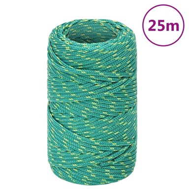Brodski konop, zeleni, 2 mm, 25 m, od polipropilena