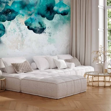 Foto tapeta Blue Poppies, 500x350 cm