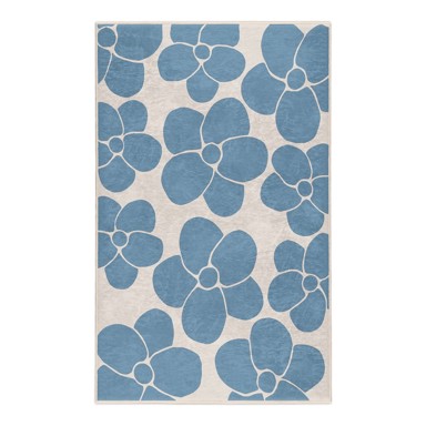 MILA HOME Plavi periv tepih 160x230 cm Blue Meadow 