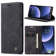 LUXURY CASEME Preklopna futrola za Samsung S25 FE, crna