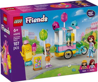 LEGO Set za slaganje Pokretni štand sa sladoledom i balonima 42692