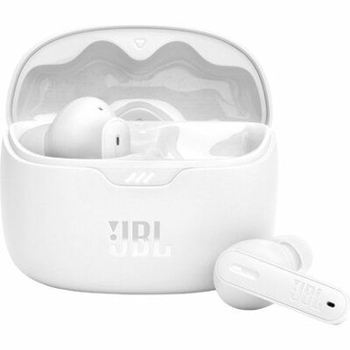 JBL Slušalice Tune Beam, bežične, Bluetooth, in-ear, bijele