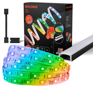 BRILONER LED traka proširenje set, RGB/W Wi-Fi, IP44, 4 m, BL7000