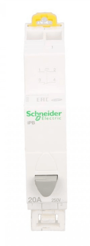SCHNEIDER Modularna tipka 20A 1NO 1NC siva iBP A9E18033
