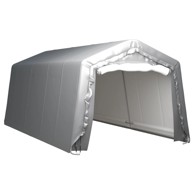 Skladišni šator 300 x 600 cm čelični sivi