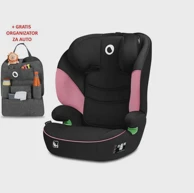LIONELO Autosjedalica i-Size Lars 100-150cm, roza + organizator