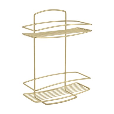 METALTEX Polica Onda kupaonska željezna, zlatna boja