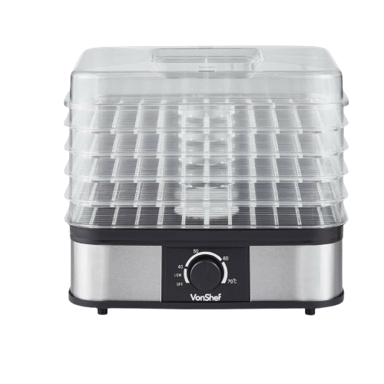 VONSHEF Dehidrator hrane Dehydra, 250W, 5 razina