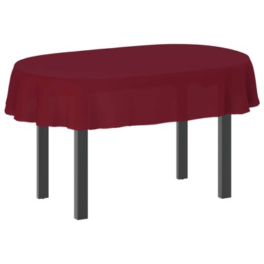Tkanina za stol 5 kom 160 x 220 cm od poliestera, vinova crvena
