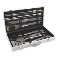 CATTARA Set pribora za roštilj u kovčegu, 11 kom, Alu Grey Line