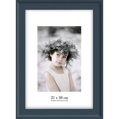 STYLER Plavi zidni okvir Malaga, 28 x 37 cm