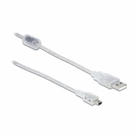 DELOCK USB kabel A-B Mini 1 m dvostruko zaštićen, prozirna