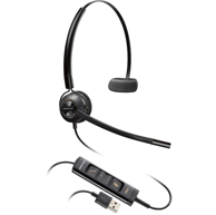POLY Slušalice EncorePro 545 USB-A Convertible, žičane, USB-A, crne