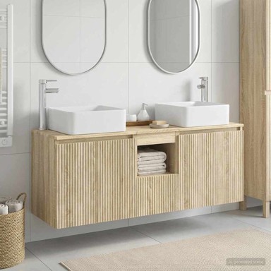 Set kupaonskih ormarića 3 kom 49,5 x 41 x 63 cm, hrast sonoma