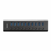 LINDY USB hub USB 3.0, 10-portni, s ON/OFF tipkom