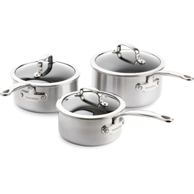 GREENPAN Set lonaca Premiere Casserole, 3-dijelni, nehrđajući čelik