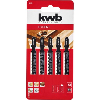 KWB List za ubodnu pilu, set za laminat i plastiku, 5/1