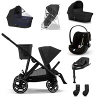 CYBEX Kolica Gazelle S, moon black, set XL
