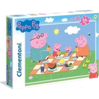 CLEMENTONI Slagalica Peppa Pig Supercolor Maxi, crtići, 24 komada