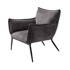 UNIQUE FURNITURE Siva fotelja za opuštanje Calgary, 82x71x83 cm