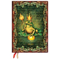 PAPERBLANKS Planer tjedni 2027-12,5 × 18 cm-midi horiz. s gumicom Frog Prince DE1927-6