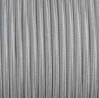 Dekorativni kabel, tekstilni 2×0.75, srebrni, 10 m