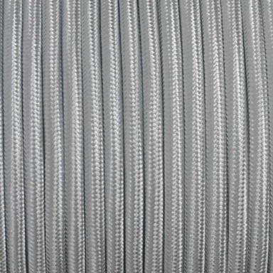 Dekorativni kabel, tekstilni 2×0.75, srebrni, 10 m