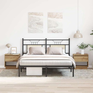 Noćni ormarić 2 kom 45x34x47 cm inženjersko drvo, artisan hrast