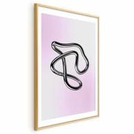 Plakat Srebrne zamršenosti, 60x90 cm, zlatni okvir s margom