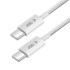 TECH-PROTECT Kabel USB-C USB-C 60W 1m, siva