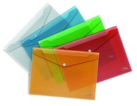 Mapa s gumbom A4 PP Forpus plava