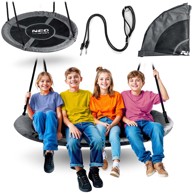 NEO-SPORT Ljuljačka gnijezdo roda, 120 cm, siva