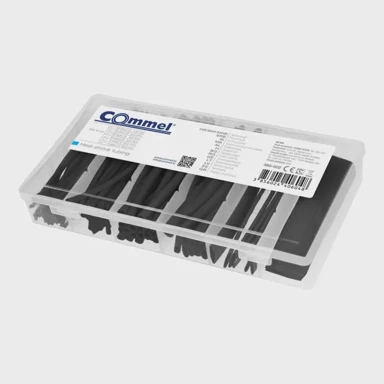 COMMEL 365-502 termo bužir set crni, 10 cm, 100 kom