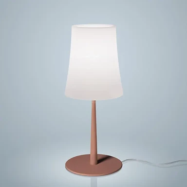 FOSCARINI Stolna lampa Birdie Easy Grande, crvena