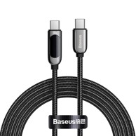 BASEUS Kabel USB-C/USB-C, QC PD 100W, 2 m, crni