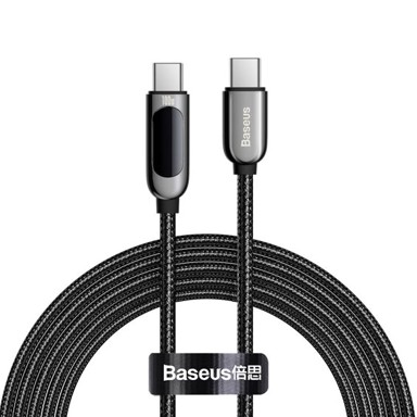 BASEUS Kabel USB-C/USB-C, QC PD 100W, 2 m, crni