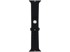 GLACIERX Silikonski remen Synthwave za Apple Watch 42/44/45/49 mm, crni