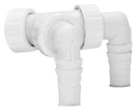 BRUCKNER Ugradbeni sifon za perilice, dvostruki priključak, Ø32 mm, bijela plastika