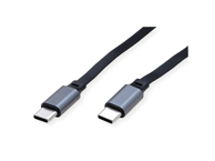 ROLINE USB kabel USB-C na USB-C, USB 2.0, 60 W, izvlačivi, 1,2 m, crni