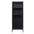 UNIQUE FURNITURE Crna metalna vitrina 58x160 cm Carmel