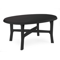 IPAE PROGARDEN Plastični stol Danubio 165x110x72 cm, antracit