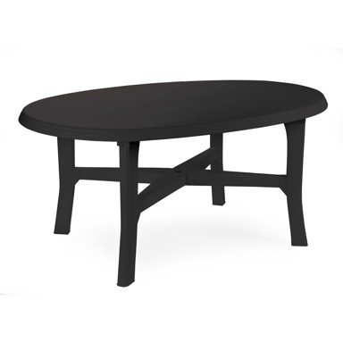 IPAE PROGARDEN Plastični stol Danubio 165x110x72 cm, antracit