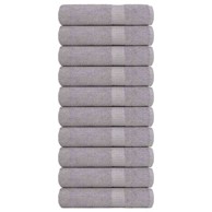 Ručnici za ruke 10 kom sivi 50x100 cm 360 gsm 100 % pamuk