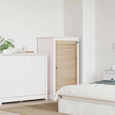 Ormarna vrata, 110 x 59,5 x 2,1 cm, masivna borovina, smeđa