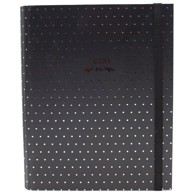 MARKER Organizer Dots 1, 18x23 cm, 108 listova, spiralni, s gumicom, crni