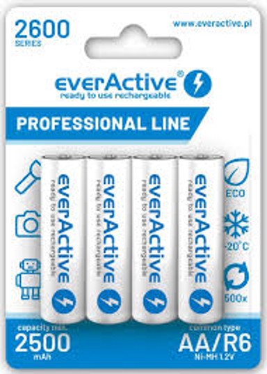 EVERACTIVE Punjive baterije Ni-MH R6 AA 2600 mAh Professional Line