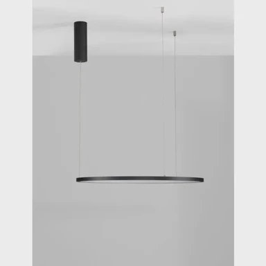 NOVA LUCE Visilica Tarquin NL9345601, LED 37 W, 3000 K, 1274 lm, dimabilna, IP20, crna