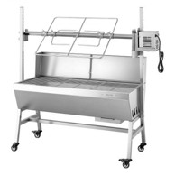 VEVOR Rotacijski roštilj 1135x442x1123 mm Nehrđajući čelik Podesiva visina