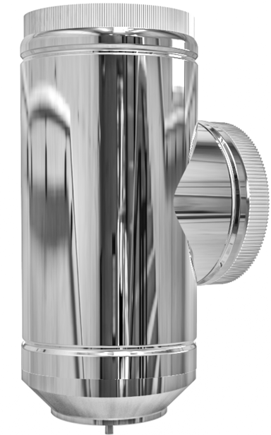 Inox dimovodni T komad početni 130-90